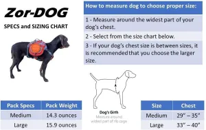 Saddlebag Back Pack & Harness Combo for Dogs 30-100  lbs. Perfect for Travel, Trail Hiking, & Camping. Reflective, Lightweight, & Comfortable. Comes with Two Collapsible Bowls (Large, Blue)