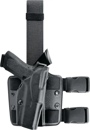 Safariland 6354 ALS Tactical Holster Without SLS, with Quick Release Leg Strap, Black, STX, Glock 17 with TLR1