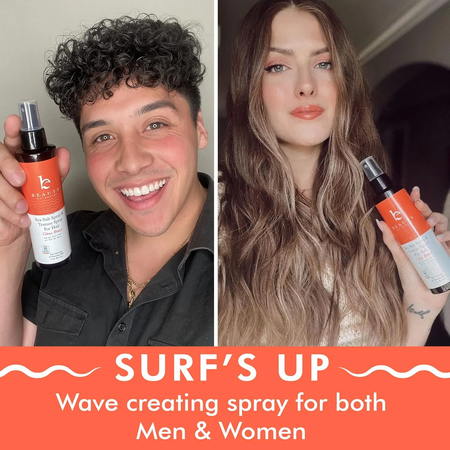 Sea Salt Spray for Hair - Texture Hair Spray for Men & Women, Seasalt Water for Beach Waves