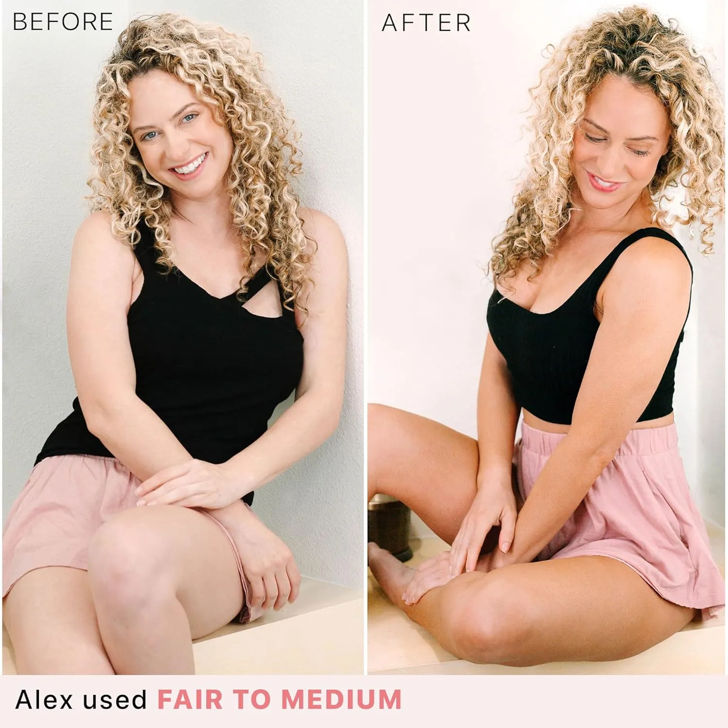Self Tanner Spray - USA Made with Natural & Organic Ingredients, Fast Drying Spray Tan for Pale Skin, Non Toxic Gradual Tanning Spray, Sunless Tanning Water for Women & Men, Fair to Medium