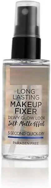 SELVANI Long-Lasting Makeup Fixer | Paraben Free & Sweat Proof | Infused with Vitamin E and Aloe Vera | Dewy Glow and Silk Matte Effect Setting Spray for Makeup | 60ml