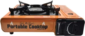 Seth McGinn's CanCooker Portable Cooktop - Butane Single Burner Stove with Carrying Case & Electronic Ignition - CSA Certified Outdoor Cooking Equipment for Camping, Hunting & Tailgating - 2 Pack