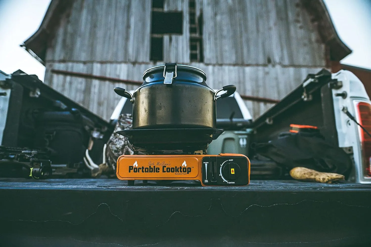 Seth McGinn's CanCooker Portable Cooktop - Butane Single Burner Stove with Carrying Case & Electronic Ignition - CSA Certified Outdoor Cooking Equipment for Camping, Hunting & Tailgating - 2 Pack