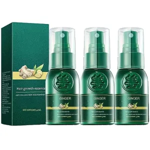 Shougagro Japanese Hair Growth Ginger Spray for Men Women, HyunGang Korea Ginseng Hair Regrowth Serum Spray, (3 Pcs)