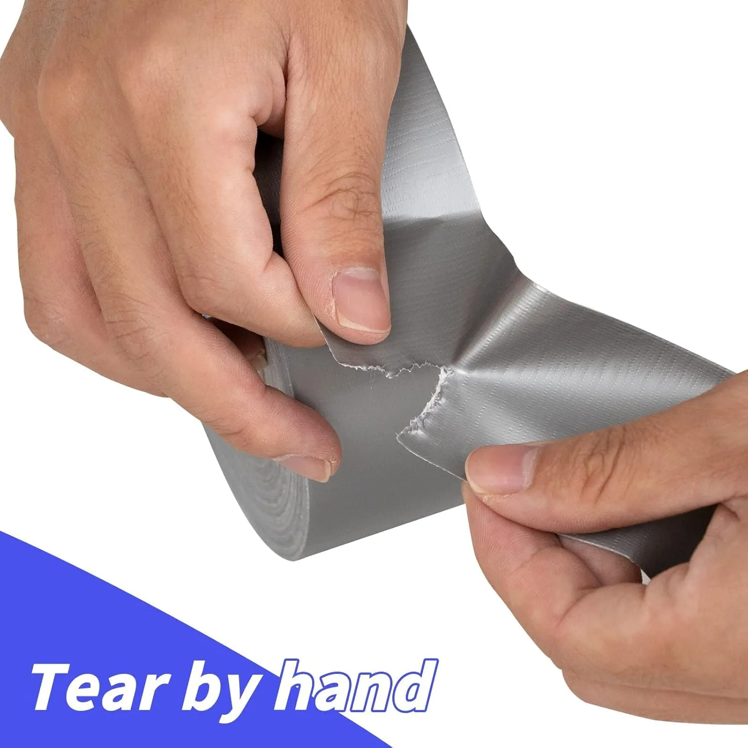 Silver Heavy Duty Duct Tape Bulk 12 Pack -2 inch 60 Yards Each,Strong No Residue, All-Weather, Tear by Hand, Waterproof Gray Tape for Indoor Outdoor Use,Multi Purpose Home Repair