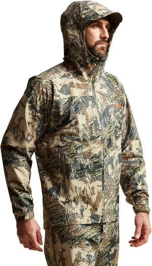 SITKA Gear Men's Dew Point Waterproof Lightweight Hunting Jacket, Optifade Open Country, X-Large Tall