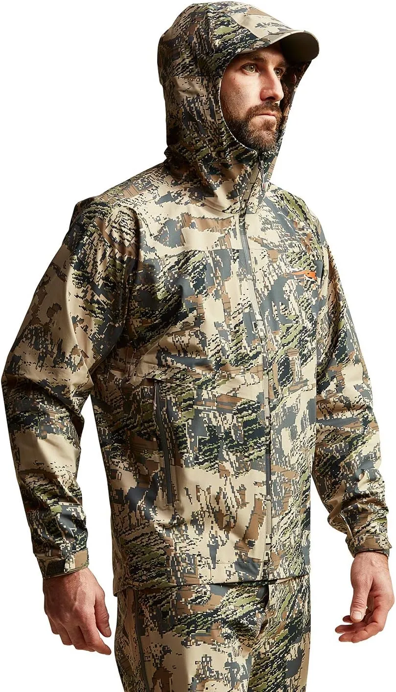 SITKA Gear Men's Dew Point Waterproof Lightweight Hunting Jacket, Optifade Open Country, X-Large Tall