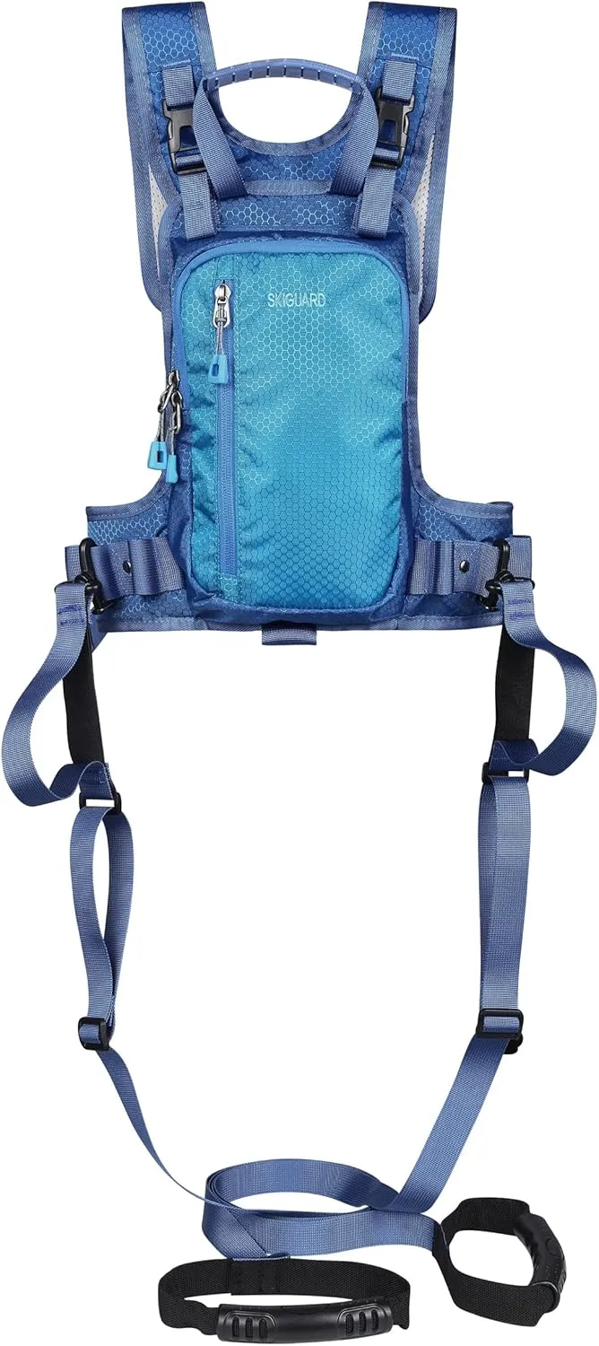 skiguard Ski Harness Trainer for Kids: Helping Toddler Learn to Ski with Support, Child Ski Harness with Backpack for Age 2-8
