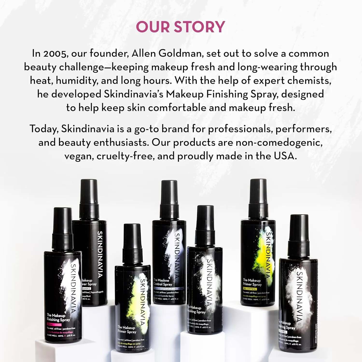 Skindinavia The Makeup Finishing Spray, Bridal Makeup Setting Spray, All-Day Wear, Long-Lasting Up to 16  Hours, Heat-Resistant & Waterproof, Wedding Day, Bridal Shower Gift, 8.0 Oz