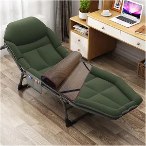 Sleeping Cots for Adults, 5-Position Folding Lounge Chairs Outdoor, Lightweight Camping Bed, Recline Lounge(B1)