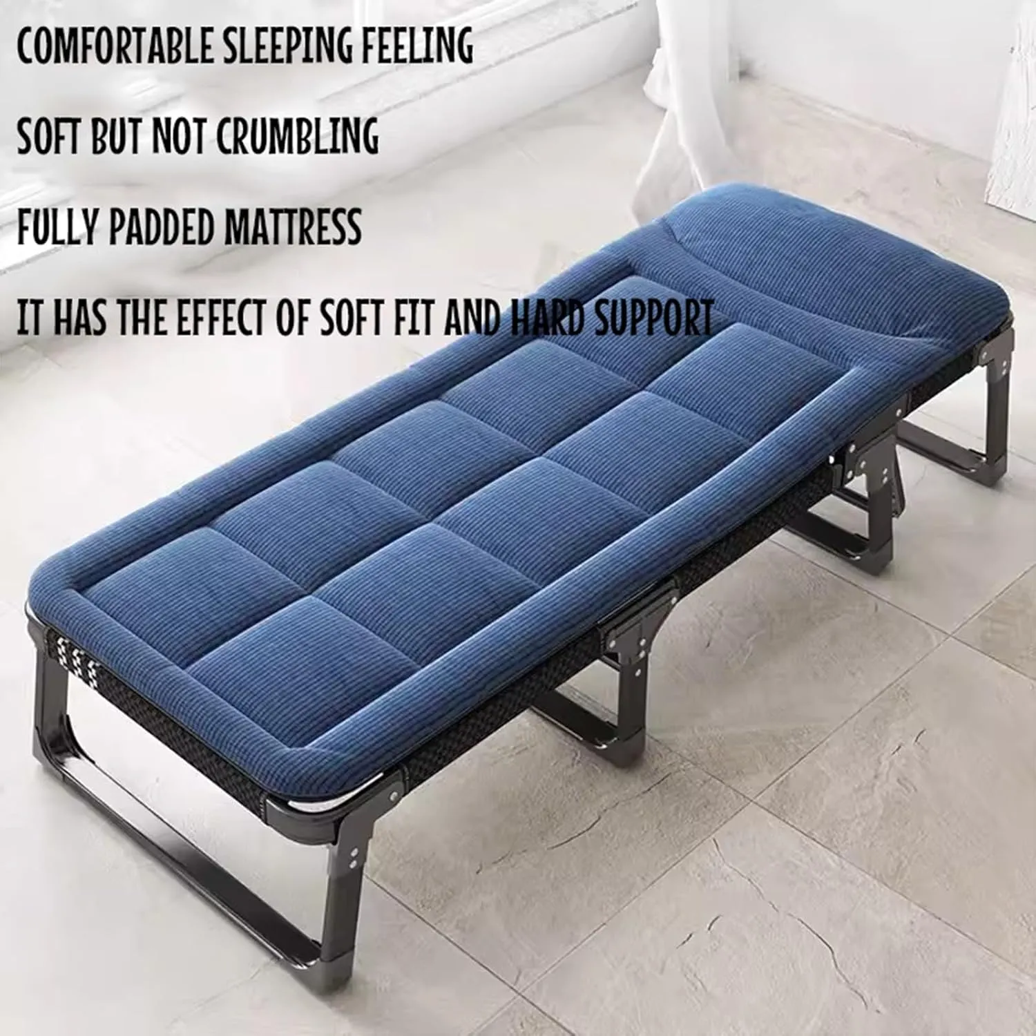 Sleeping Cots for Adults, 5Position Folding Chaise Lounge Chairs Outdoor, Folding Camping Cot, Folding Cot Camping Cot for Adults Portable Folding Outdoor