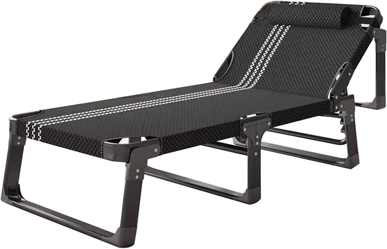 Sleeping Cots for Adults, 5Position Folding Chaise Lounge Chairs Outdoor, Folding Camping Cot, Folding Cot Camping Cot for Adults Portable Folding Outdoor