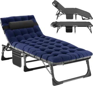 Slsy Folding Bed with Mattress, Cot Size Foldable Guest Beds, Hideaway Cot for Adults, Portable Fold up Bed with Adjustable Positions for Home, Office, Indoor, Outdoor