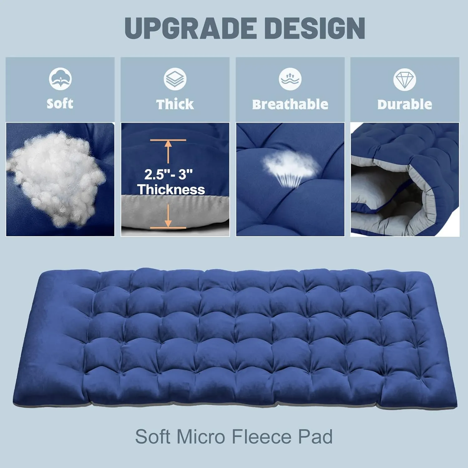 Slsy Folding Camping Cot for Adults with Mattress, Portable Sleeping Cots, Camp Bed with Carry Bag for Outdoor Travel, Beach, Hiking