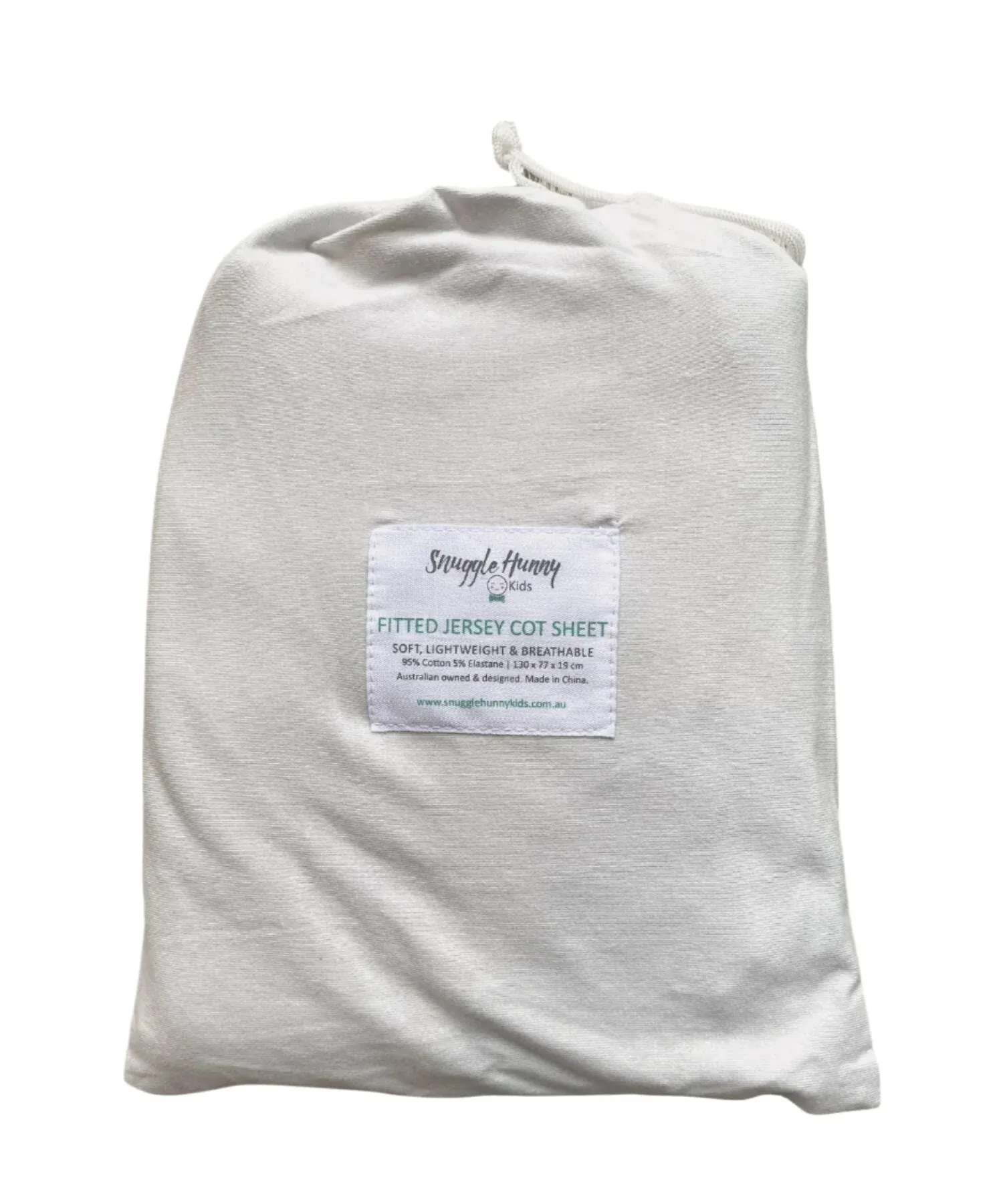 Snuggle Hunny Cot Sheet- Stone