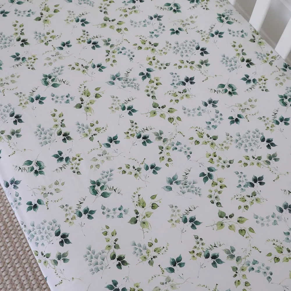SNUGGLE HUNNY EDEN ORGANIC FITTED COT SHEET