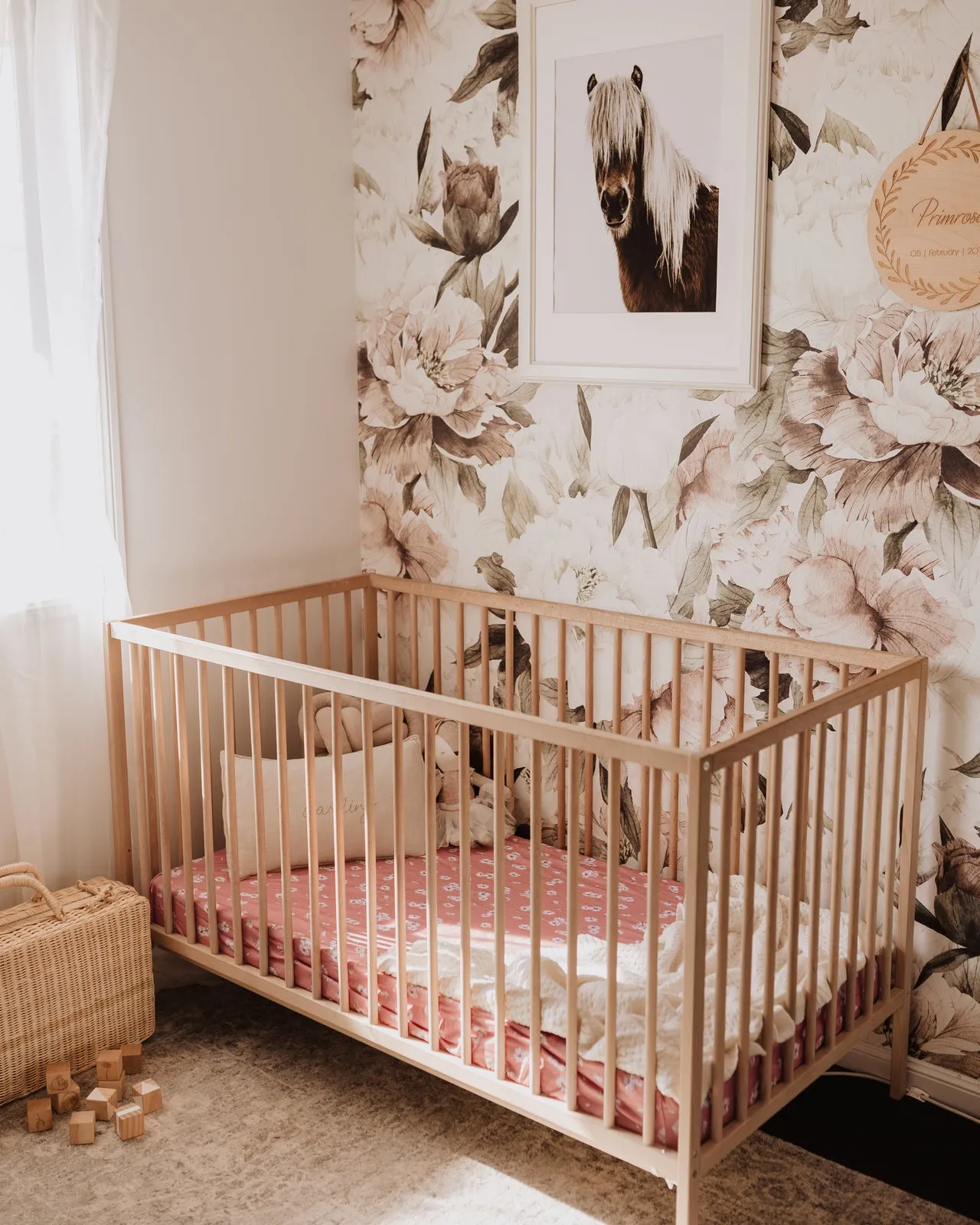 Snuggle Hunny Kids - Fitted Cot Sheet - Daisy
