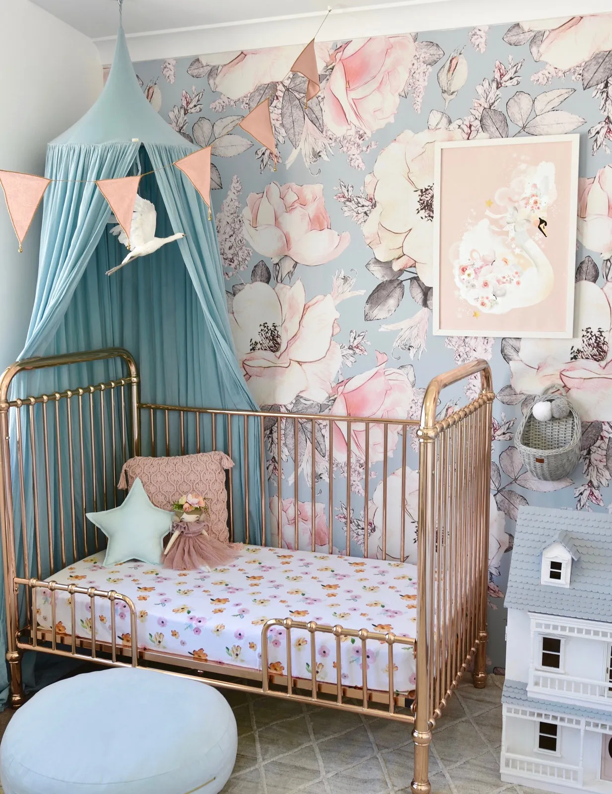 Snuggle Hunny Kids - Fitted Cot Sheet - Poppy