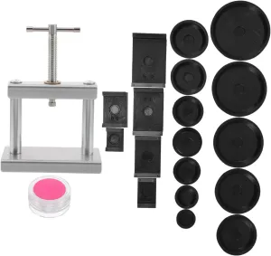 SOIMISS Iron Watch Press Tool for Quartz Watches Easy Battery Replacement Back Case Closer Dies Grease