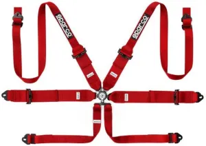 SPARCO S04818RH1RS 6 Points Harness Red