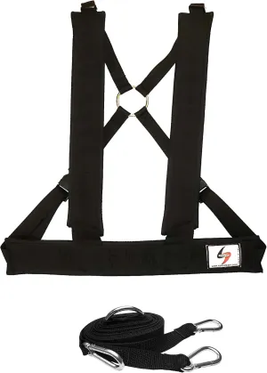 SPEEDSTER Padded Dual-Use Harness with 10ft Towline. Made in The USA for Speed, Agility and Jump Training.