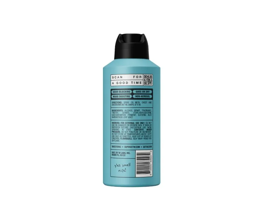 Spray, W. B. J Body Spray - Odor Blocking - Long Lasting - Fresh Ice, Wave Breake, Deep Woods, Original - 3.4 fl oz (Wave Breaker)
