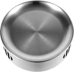 Stainless Steel Alcohol Stove Portable Camping Cooking Gear Design for Outdoor Use Stove for Backpacking Barbecue Picnic and Home Cooking