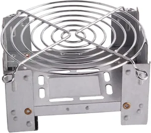 Steel Folding Stove, Outdoor Portable Cooker, Stainless Steel Camping Stove, Solid Fuel Stove, Camping Barbecue Stand (D)