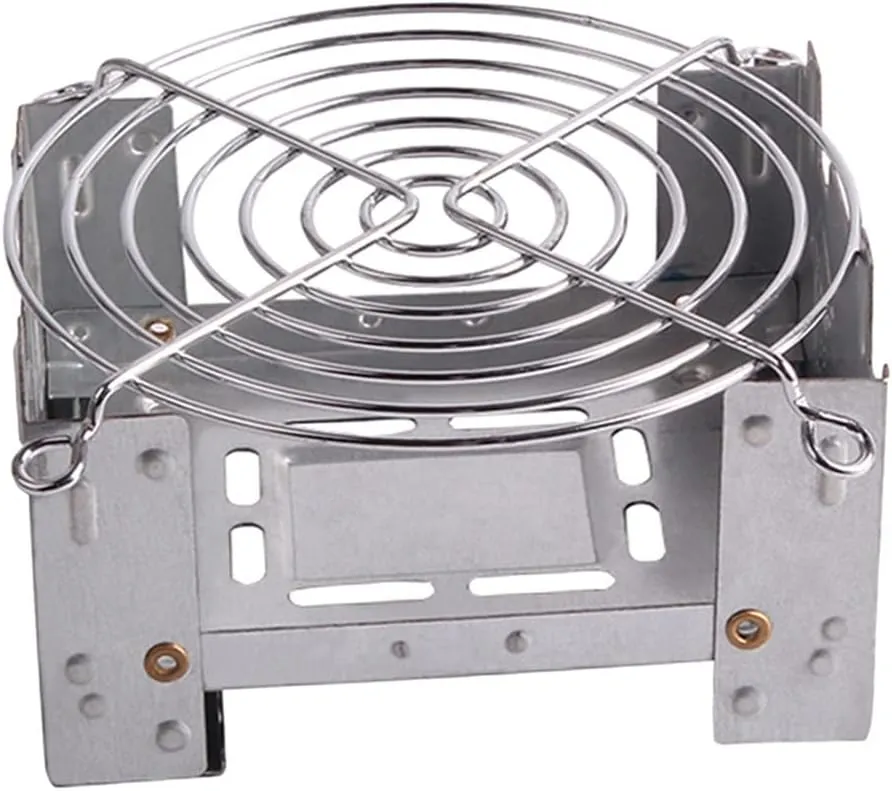 Steel Folding Stove, Outdoor Portable Cooker, Stainless Steel Camping Stove, Solid Fuel Stove, Camping Barbecue Stand (D)