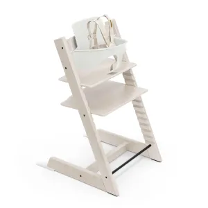 Stokke Tripp Trapp High Chair 2, Whitewash - Includes Chair   Baby Set with Removable Harness for Children 6-36 Months - Adjustable, Ergonomic & Easy to Clean