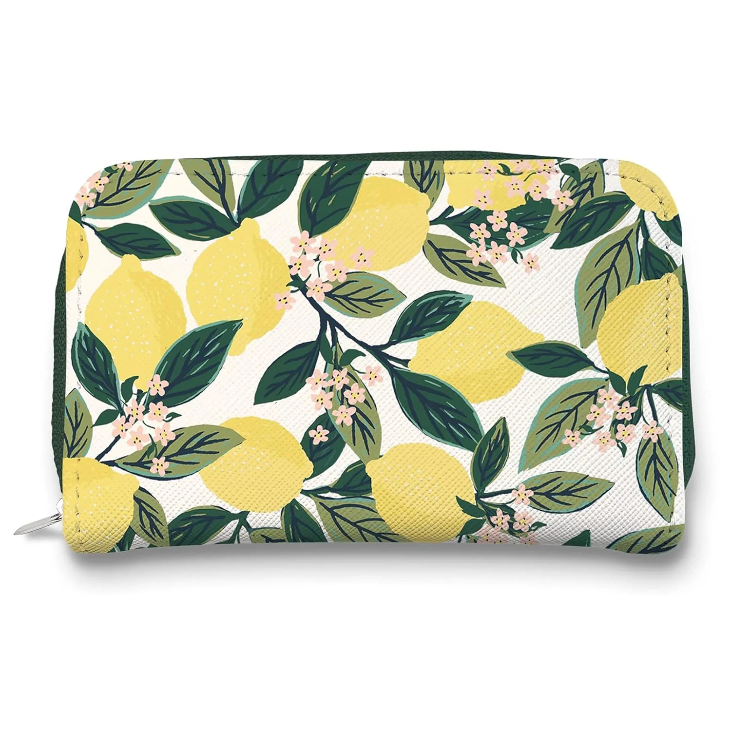 Studio Oh! 5-Piece Nail Grooming Kit - Includes Nail File, Scissors, Clippers, Cuticle Pusher & Portable Zippered Case - Perfect for Travel, Home & Office Use - Lemon Tree