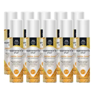 Summer's Eve UltraDaily Active Feminine Spray, pH balanced, Tahitian Sunset 2 oz. (Pack of 10)