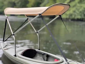 Sun Pro Series Lab Certified 50  UPF Sun Shade Canopy for Recreational Sit in Kayak - Perfect Bimini Top/Umbrella for Kayaking, Canopy Awning to Block UV Heat Rays, Rain, Ultimate Kayak Canopy