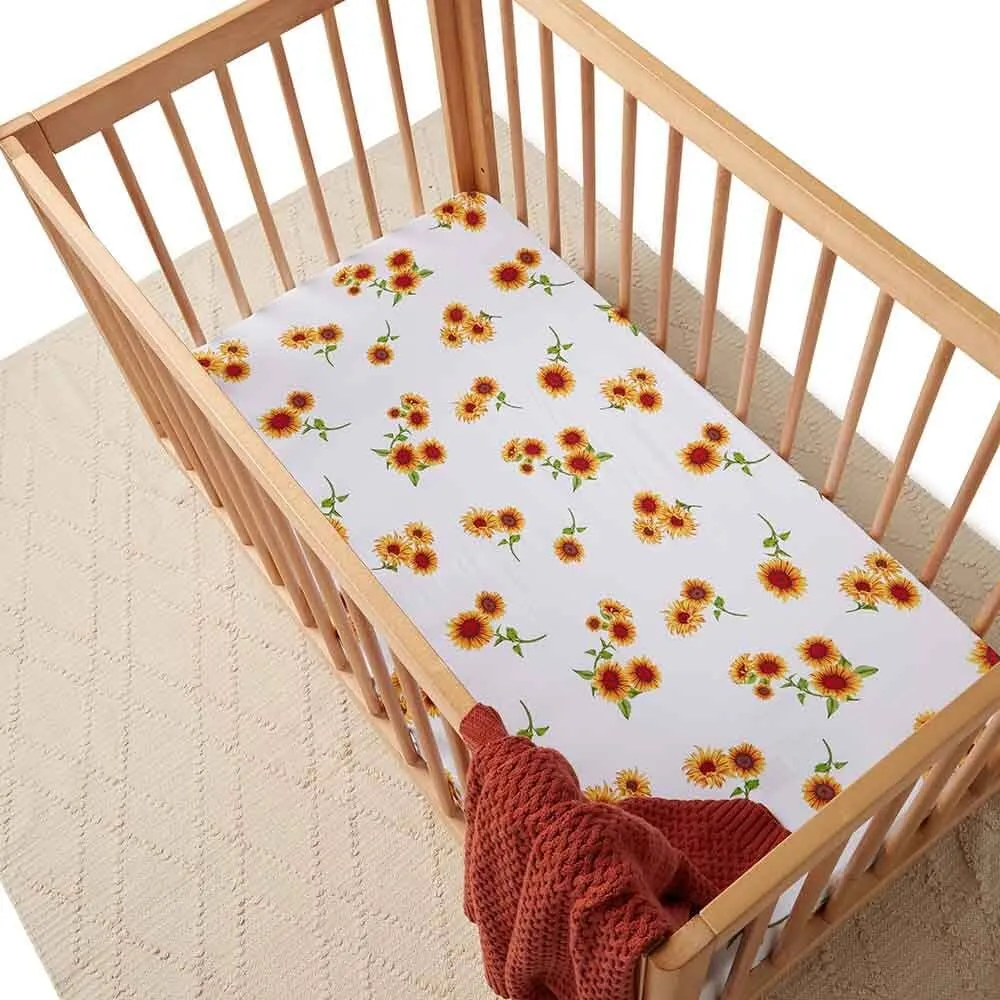 Sunflower Fitted Cot Sheet