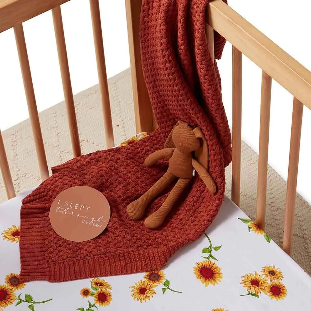 Sunflower Fitted Cot Sheet