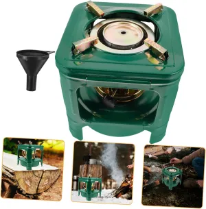 SUPVOX 1Set Outdoor Kerosene Stove Portable Small Burning Stove for Camping Durable Construction Easy to Carry High Temperature Resistance for Outdoor Cooking and Heating