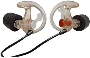 SureFire EP7 Sonic Defenders Ultra filtered Earplugs w/ Comply Canal Tips, reusable, Clear, Large