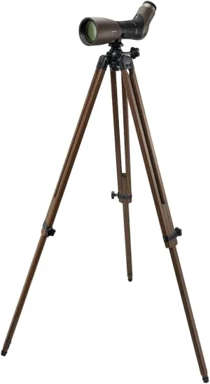 Swarovski ATX Interior 25-60x85mm Spotting Scope & Walnut/Ash Tripod Kit, Terra/Bronze, Weatherproof, 86% Light Transmission, Indoor/Outdoor Use (49000)