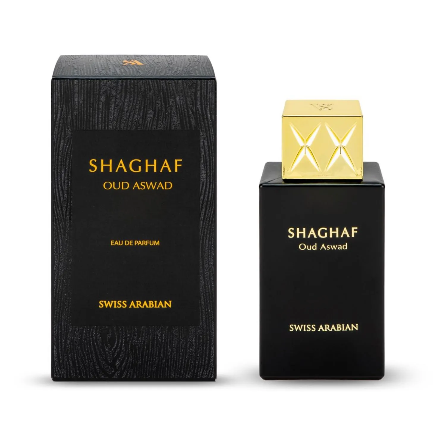Swiss Arabian Shaghaf Oud Aswad - Luxury Products From Dubai - Long Lasting Personal EDP Spray Fragrance - A Seductive Signature Aroma - 2.5 Oz