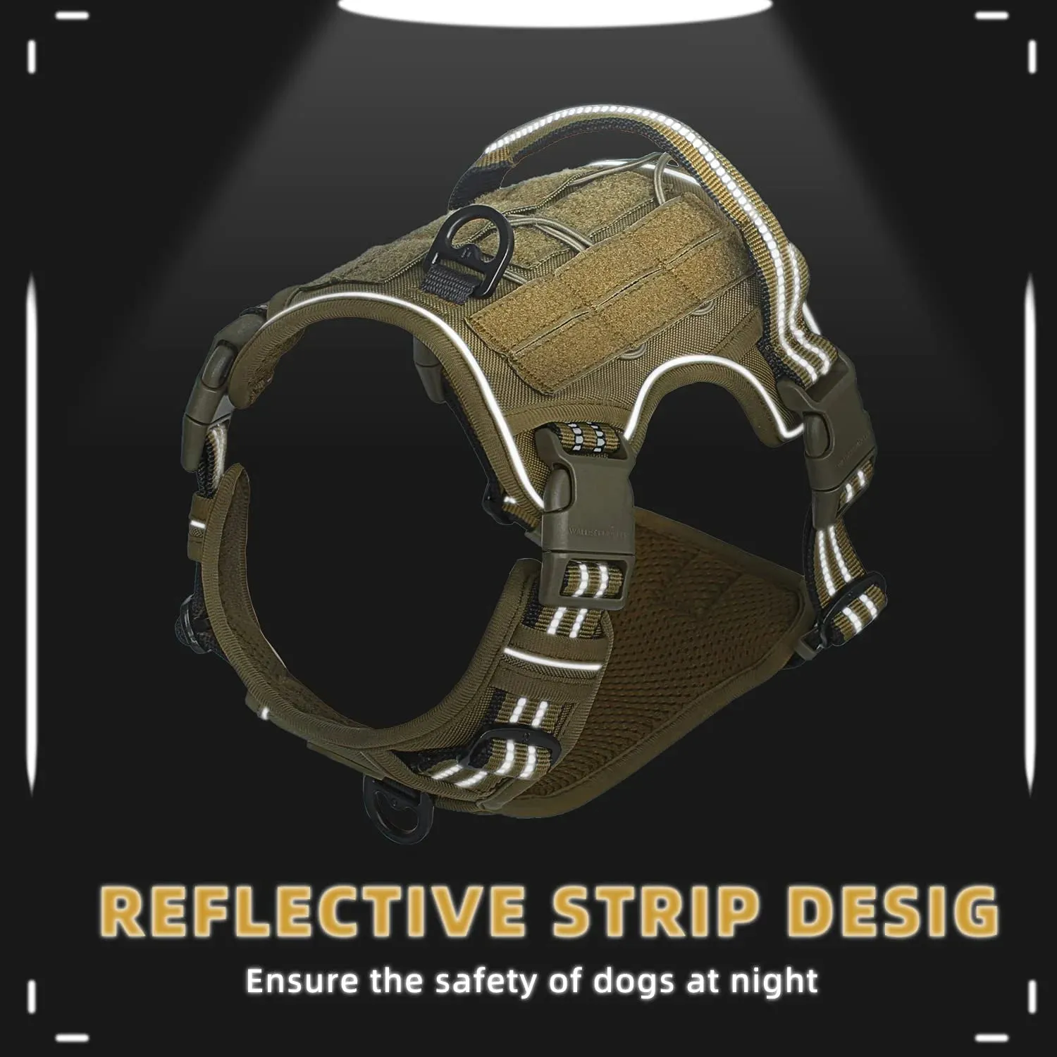 Tactical Dog Harness – Reflective & Adjustable Gear