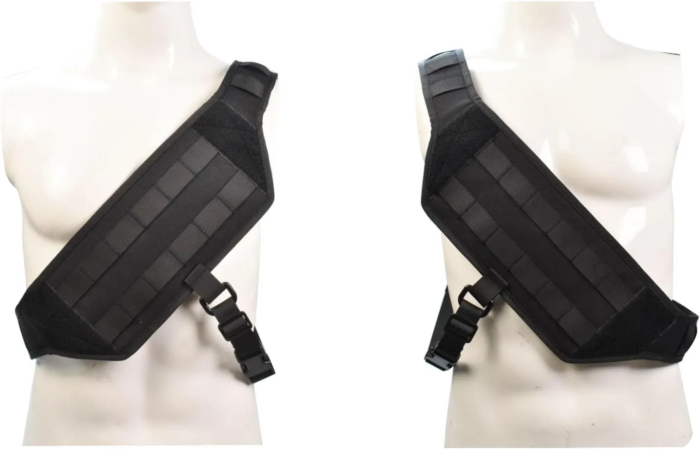 Tactical MOLLE Chest Platform Universal Chest Mounting Harness Adjustable Concealed Carry Fit Left & Right Shoulder