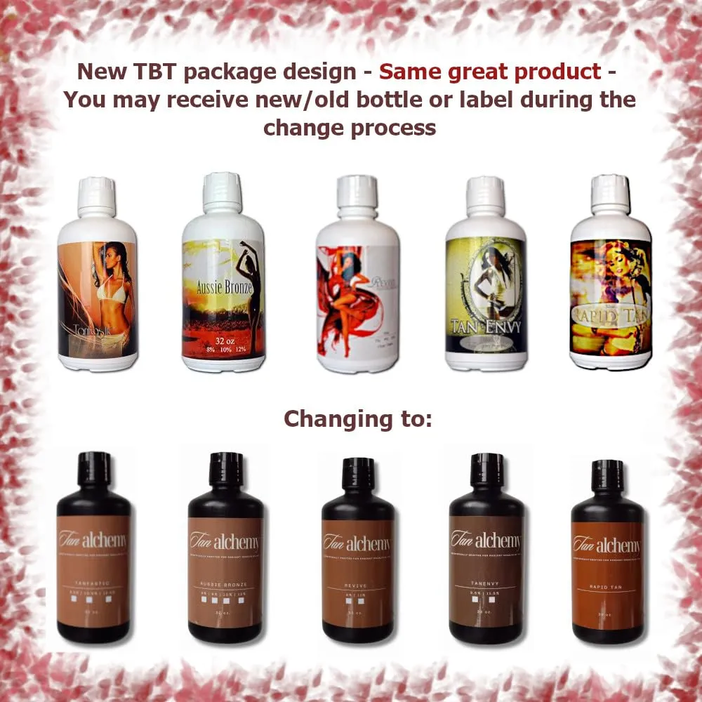 Tan Alchemy Tanfastic E Blend 10.5% Med Dark Sunless Spraytan Solution 32 oz