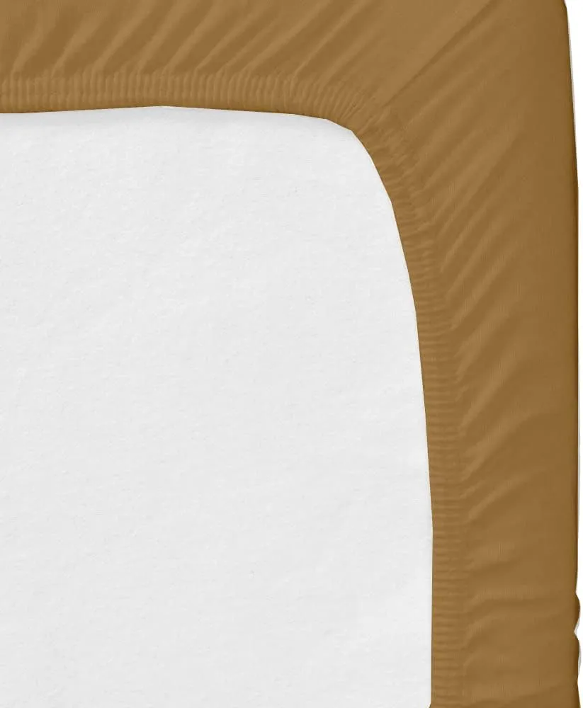 Taupe Solid 4-Piece Cot Bed Linen Set - 1 Fitted Sheet 33" x 75", 1 Flat Sheet 64" x 94", 2 Pillow Cases 20" x 30" Perfect for Folding Guest & Rollaway Beds