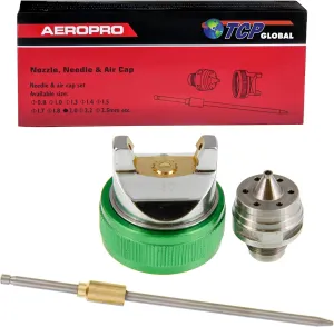 TCP Global 2.0 Needle,Nozzle, Air Cap Set for The G6600 Series Spray Gun