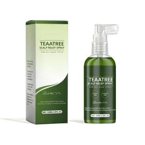 TeaTreee Leave-In Scalp Care Oil,TeaTreeeOil Hair Care Serum,TeaTreeeScalp Relief Spray With TeaTreeeOil And Salicylic Acid,Nourishes,Moisturizes,Strength Hair,Improve Scalp Environment
