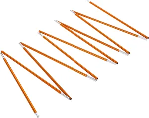 Tent Pole Repair Kit, Tent Rod 2Pcs Aluminium Alloy Replacement Tent Poles Tent Supporting Rod for Hiking Camping