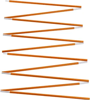 Tent Pole Repair Kit, Tent Rod Tent Poles Replacement Tent Supporting Rod 2Pcs Aluminium Alloy for Hiking Camping