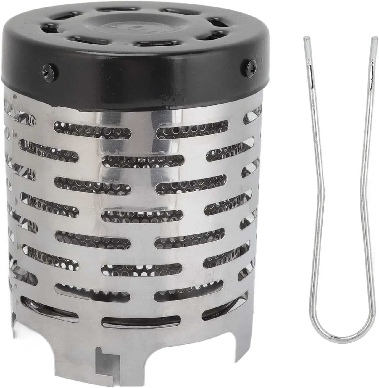 Tent Stove,Camping Mini Heater Warming Stove,Portable Camping Heating Stove Cover Stainless Steel High Temperature Resistant Camping Mini Heater Tent Heating Cover
