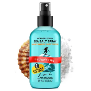 Texturizing Sea Salt Spray – Beach Waves & Curls, Extra Hold, Low-Shine Volumizer for Fine Hair – Unisex Dry Texture Spray – 8.5 Fl Oz