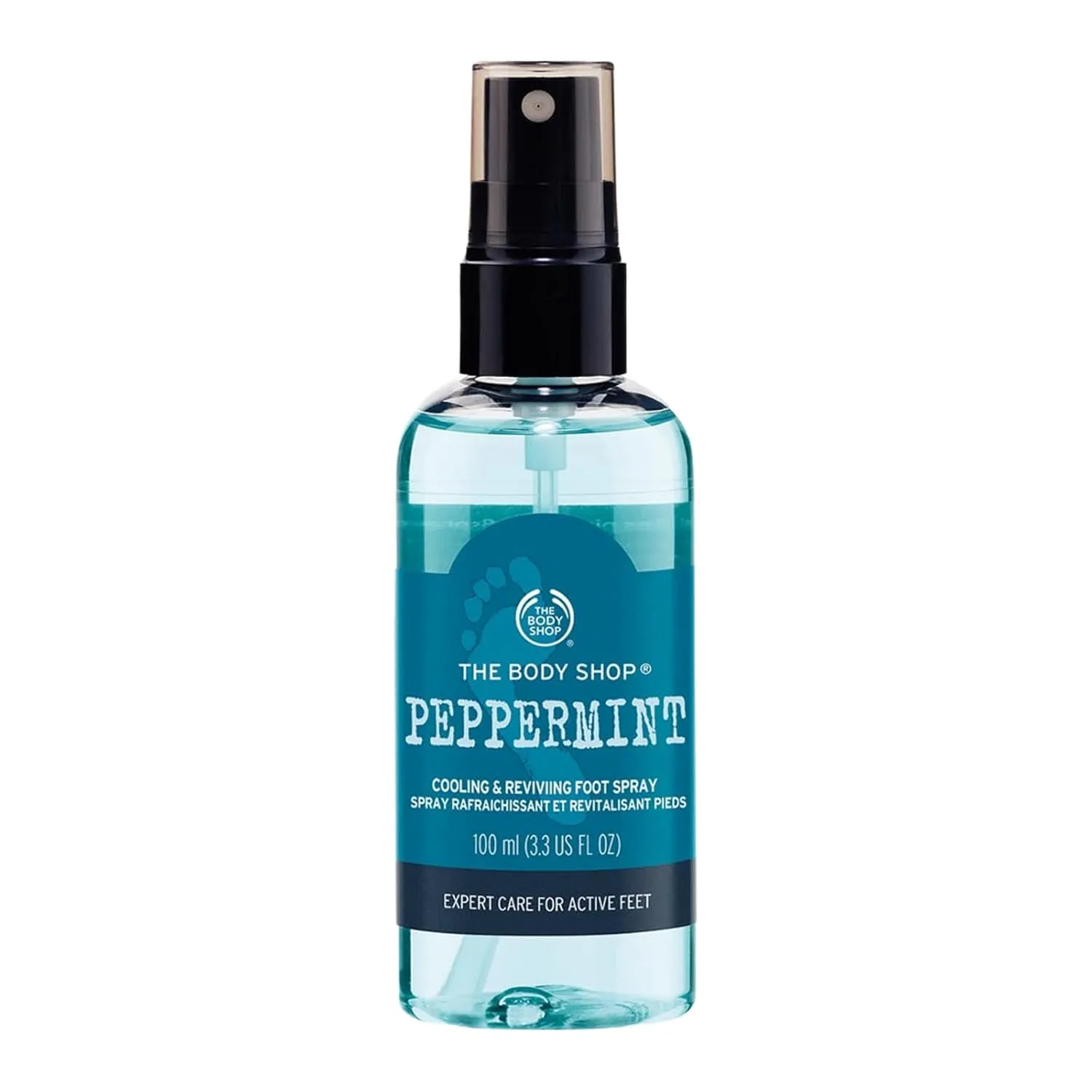 The Body Shop Peppermint Cooling & Reviving Foot Spray – For Tired, Achy Feet – Vegan – 3.3 oz